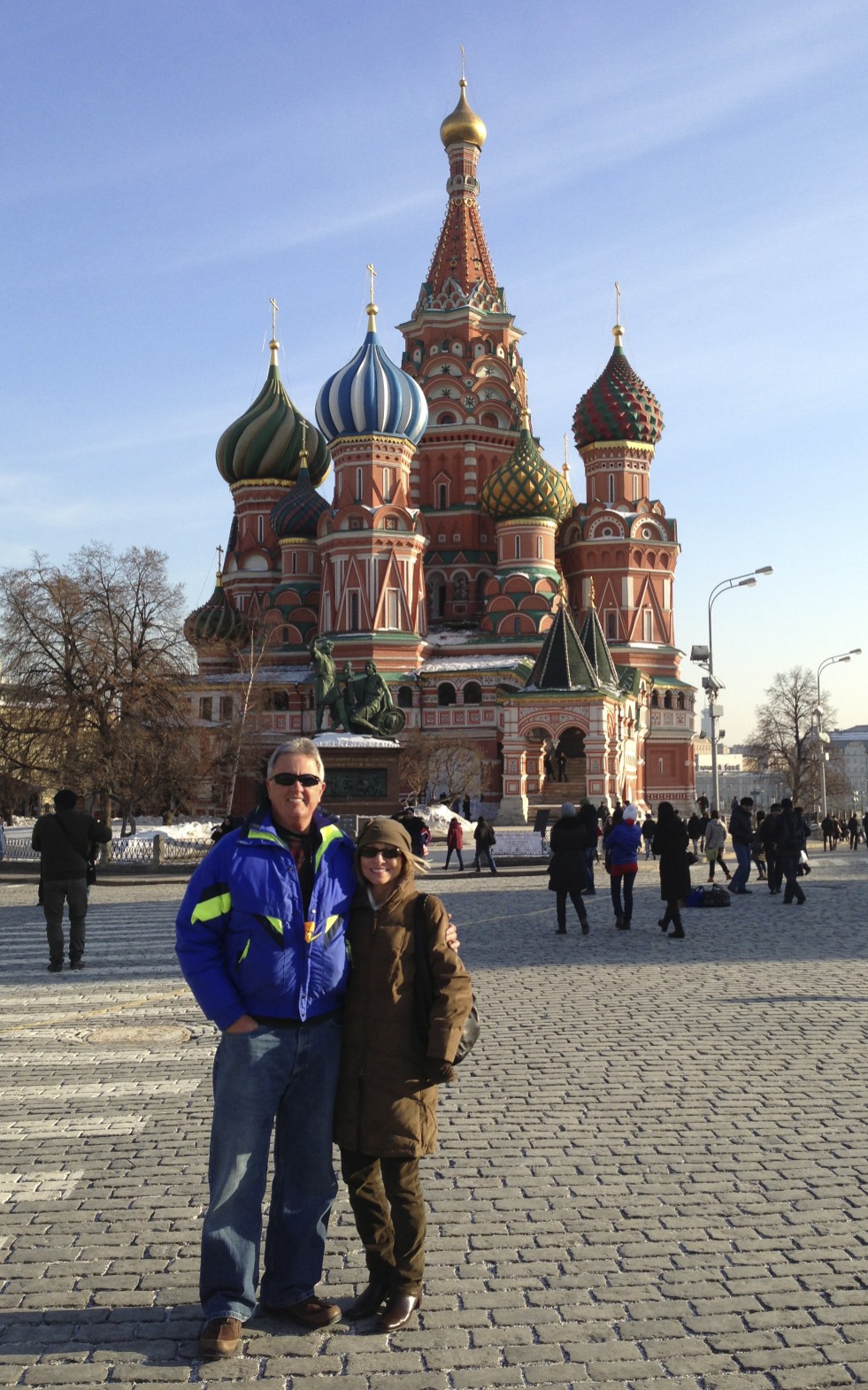 In the middle of Red Square.