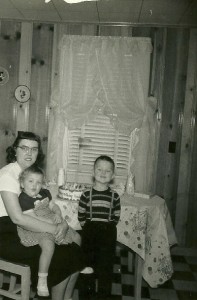 My mother and sister Becky - circa 1955.