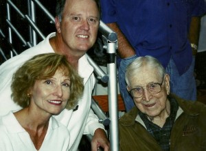 As big UCLA fans we hung out with legendary basketball coach John Wooden whenever we could.