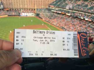 Baltimore ticket