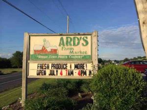 ards farm market sign