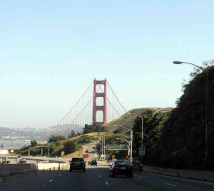 This is the famous Golden Gate Bridge.