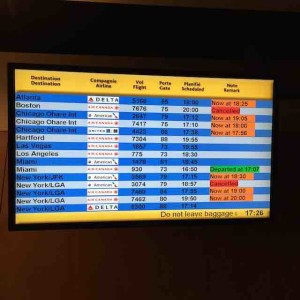 Flight schedule board 30