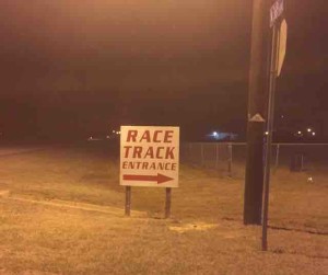red river speedway sign