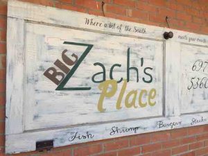 big zachs sign