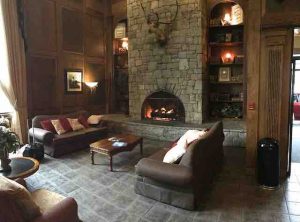 hotel fireplace