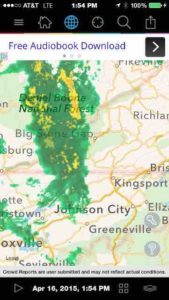 kingsport tennessee weather map