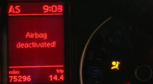 airbag deactivated