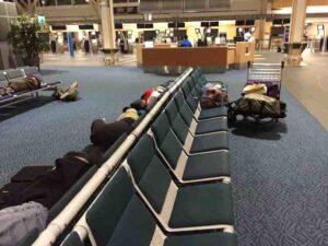 sleeping in vancouver airport