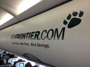 frontier airlines interior