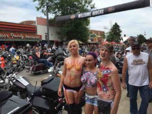 sturgis bare chested girls