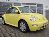 bright yellow VW beetle