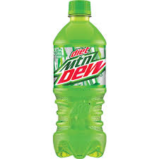 diet mountain dew bottle