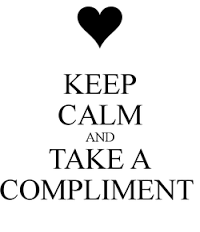 keep calm take a compliment