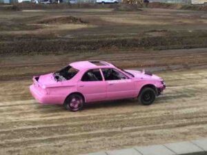 pink lexus demo car