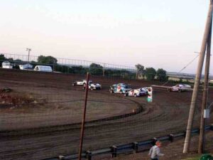 The modifieds only had enough for one heat but they had competitive racing.