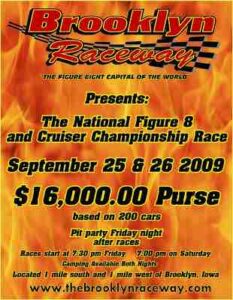 Brooklyn Raceway figure 8 poster
