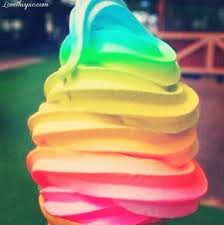 Rainbows and ice cream