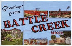battle creek postcard