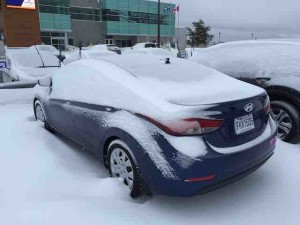 car rental in snow