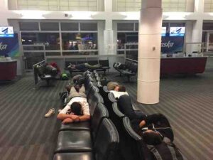 sleeping in airport seatac