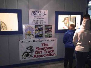 all-tech raceway admissions sign