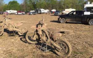 muddy motorcycles
