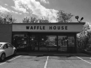 waffle house black & white 3