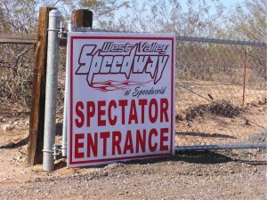 west valley speedway sign