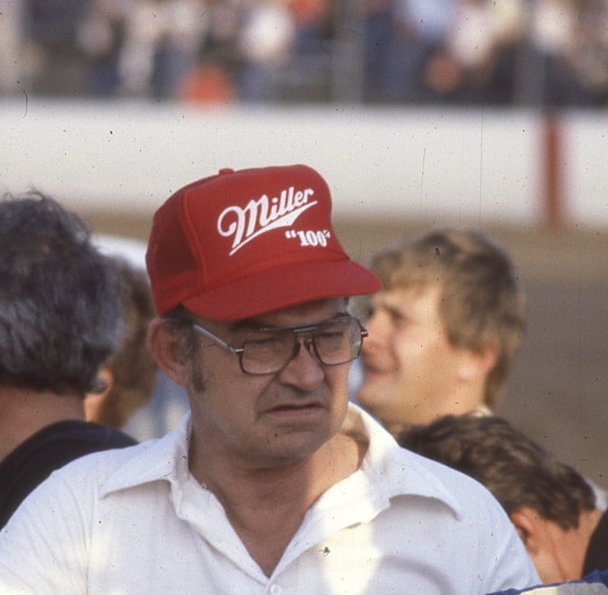 Darrell at Hawkeye Downs in 1984. (Randy Lewis photo).