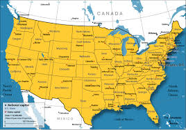 U.S. color map