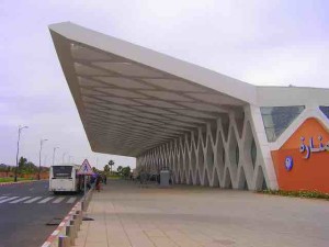 The Marrakesh airport (RAK) has a most unusual design.